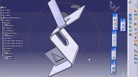 catia v5 how to unfold sheet metal assembly parts|press copyright CATIA v5.